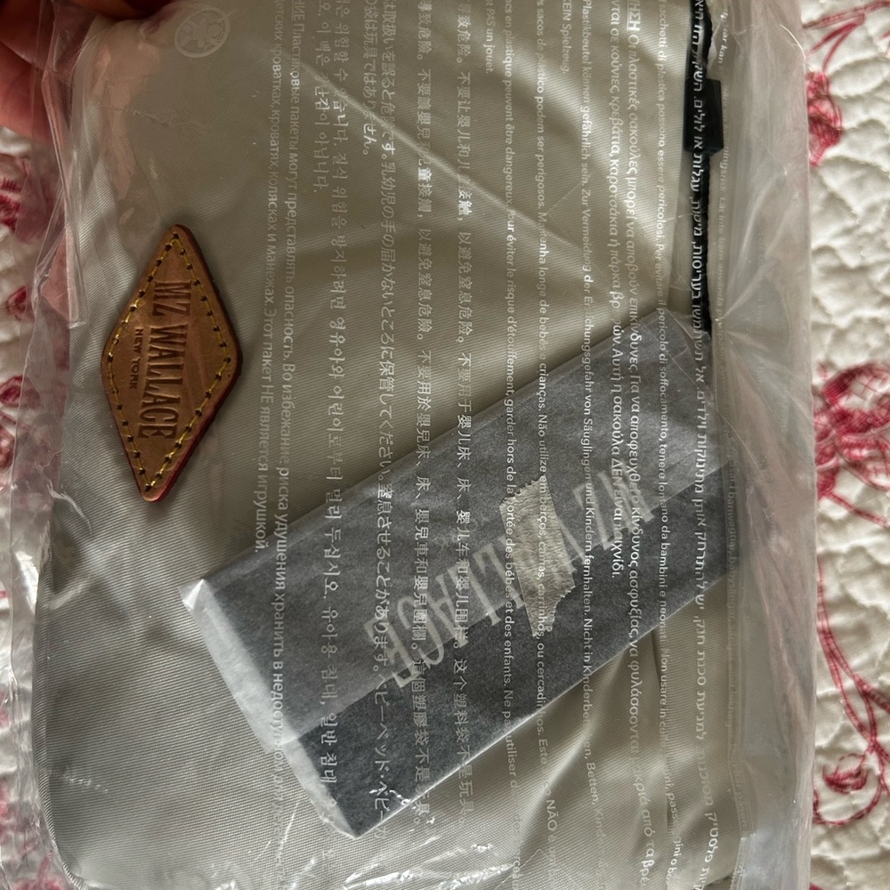 MZ Wallace White Crossbody Bag with Pink Strap - Picture 4 of 16